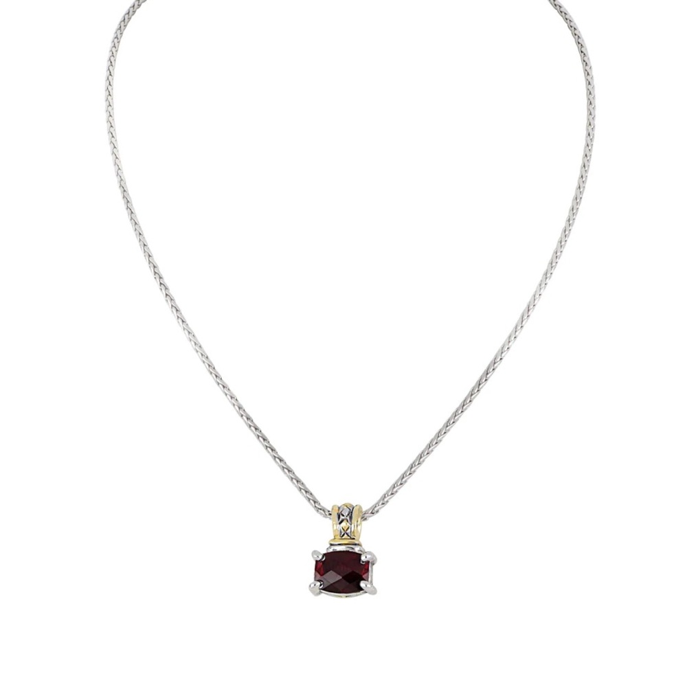 John Medeiros Beijos Cor - Barrel Cut Pendant Necklace